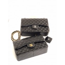 CHANEL 2025 SS 샤넬 체인 램스킨 골드 메탈   호보백  AS3261 여성 빅백가방 커스텀급