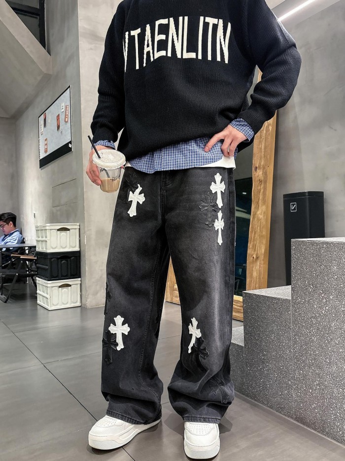 Chrome Hearte 2026 SS 데님바지 청블랙 남성 점퍼 커스텀급