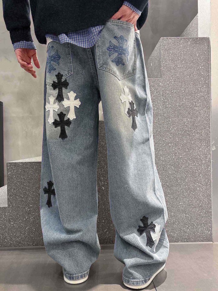 Chrome Hearte 2026 SS 데님바지 청블랙 남성 점퍼 커스텀급
