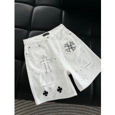 Chrome Hearte 2026 SS 데님바지 청블랙 남성 반바지 커스텀급