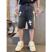 Chrome Hearte 2026 SS 데님바지 청블랙 남성 반바지 커스텀급