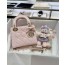 디올 DIOR 2026 SS 램스킨 퀄팅 미니 토트백  핑크 레이디백 M0856 커스텀급