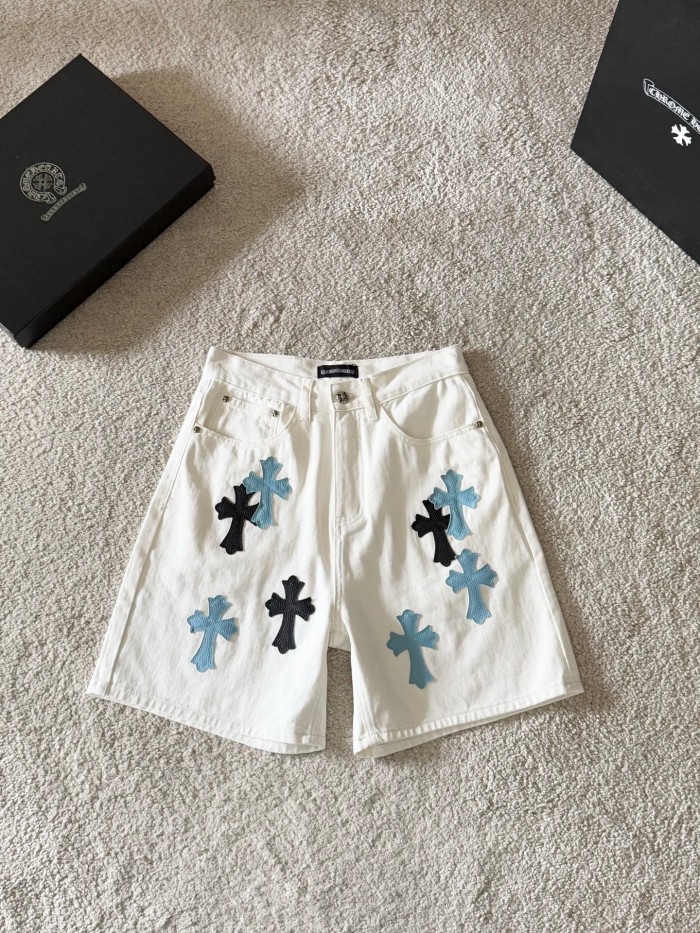 Chrome Hearte 2026 SS 데님바지 청블랙 남성 반바지 커스텀급