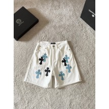 Chrome Hearte 2026 SS 데님바지 청블랙 남성 반바지 커스텀급