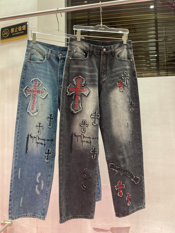 Chrome Hearte 2026 SS 데님바지 청블랙 남성 점퍼 커스텀급