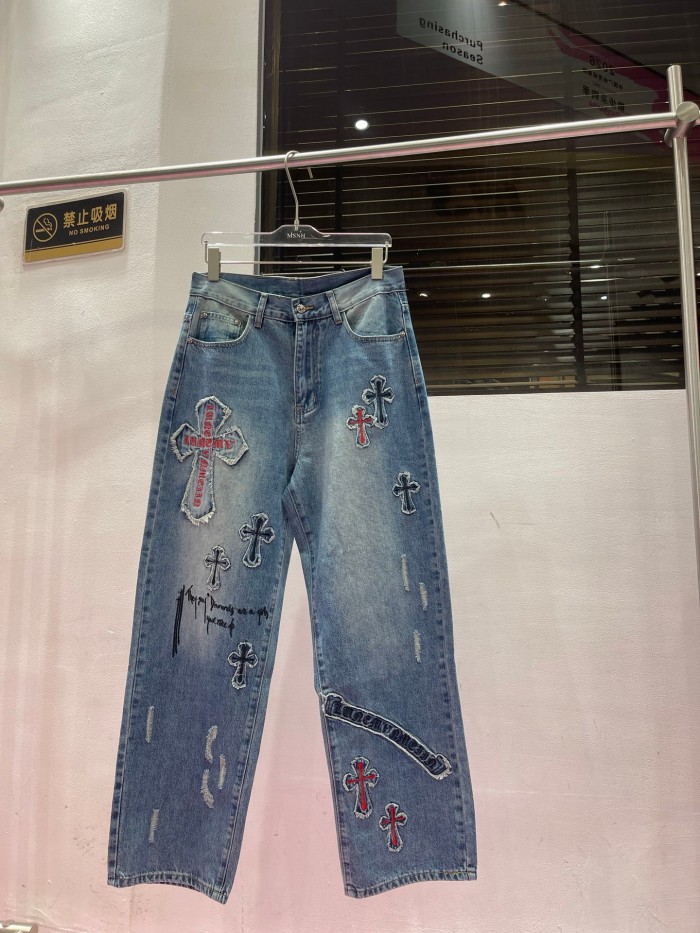 Chrome Hearte 2026 SS 데님바지 청블랙 남성 점퍼 커스텀급