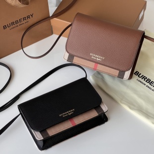 버버리 BURBERRY 2026 SS 체크무늬 패브릭 크로스백 커스텀급 80463211