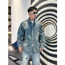 Chrome Hearte 2026 SS  남성 데님쟈켓  커스텀급