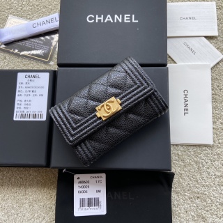 CHANEL 2026 SS 샤넬   골드메탈 A80603  지갑 커스텀급