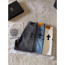 Chrome Hearte 2026 SS  남성 데님 청바지 반바지  커스텀급