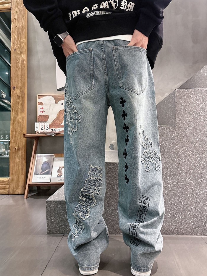 Chrome Hearte 2026 SS  남성 데님 청바지 반바지  커스텀급