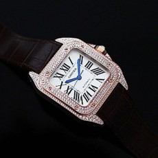 까르띠에 Santos 100 XL Rosegold - 산토스 100 남성용 로즈골드