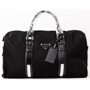 PRADA 프라다 방수원단 블랙 여행가방 VS0330