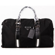 PRADA 프라다 방수원단 블랙 여행가방 VS0330