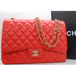 CHANEL 샤넬 클래식 맥시백 레드금장 커스텀 MAXI 36070