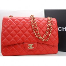 CHANEL 샤넬 클래식 맥시백 레드금장 커스텀 MAXI 36070