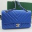 CHANEL 샤넬 클래식 미듐 블루 36068