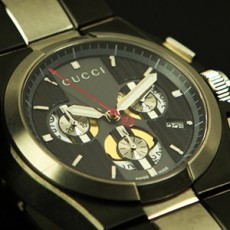 GUCCI 구찌 블랙판 남성시계 W.E.B