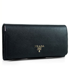 PRADA 프라다 사피아노 장지갑 블랙 1137