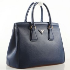 PRADA 프라다 사피아노 토트백 네이비 BN5765