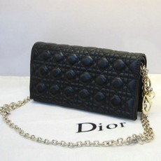DIOR 디올 퀄팅 블랙 체인 클러치백