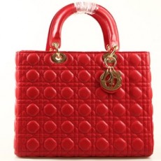 DIOR 레이디 디올 램스킨 토트백 6323