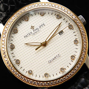 PATEK PHILIPPE 파텍필립 Calatrava Diamond QUARTZ 칼라트라바 다이아 몬드 쿼츠 남성용 / 여성용