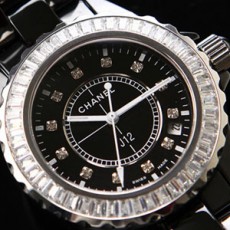 CHANEL 샤넬 J12 Diamond 다이아몬드 QUARTZ 쿼츠 남성용 / 여성용