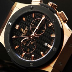 HUBLOT 위블로 Big Bang 빅뱅 로즈골드 / 우레탄 밴드 시계
