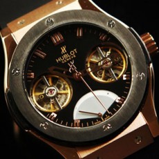 HUBLOT 위블로 Big Bang 빅뱅 로즈골드 블랙스틸 / 우레탄 밴드 시계