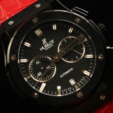 HUBLOT 위블로 Big Bang 빅뱅 블랙스틸 / 가죽밴드 시계