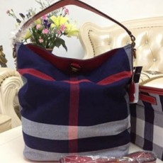 BURBERRY 버버리 캔버스 체크 호보백 