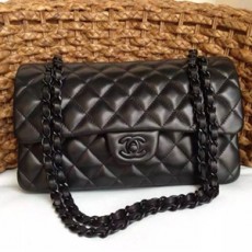 CHANEL 샤넬 블랙로고 클래식 여성가방