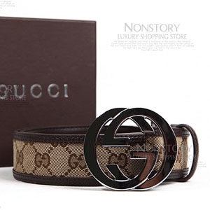GUCCI 구찌 금속로고 쟈가드 벨트 114876-2