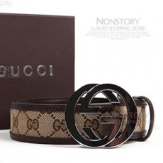 GUCCI 구찌 금속로고 쟈가드 벨트 114876-2