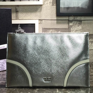 PRADA 프라다 여성 클러치 실버