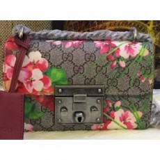 GUCCI 구찌 미듐 409486/미니 409487 실버체인 프린트 숄더백
