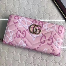 GUCCI 구찌 448087 비노 고스트 프린트 지퍼 장지갑