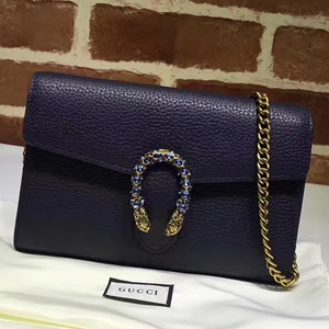 GUCCI 구찌 401231 디오니소스 체인 크로스백 네이비