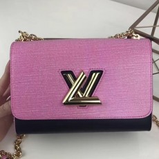 LOUIS VUITTON 루이비통 트위스트 MM 핑크 콤비 커스텀급