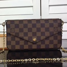 Louis Vuitton 루이비통 아주르 포쉐트 펠리시 체인 윌릿 N63032 커스텀
