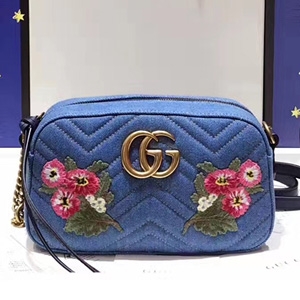 GUCCI 구찌 447632 GG 마몬트 마틀라세 미듐 숄더백 커스텀급