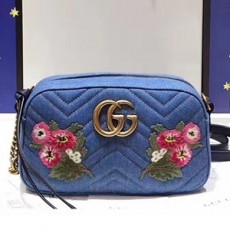 GUCCI 구찌 447632 GG 마몬트 마틀라세 미듐 숄더백 커스텀급