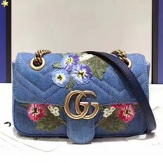 GUCCI 구찌 446744 GG 마몬트 마틀라세 미니 숄더백 커스텀급