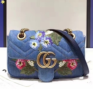 GUCCI 구찌 446744 GG 마몬트 마틀라세 미니 숄더백 커스텀급