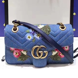 GUCCI 구찌 443497 GG 마몬트 마틀라세 미듐 숄더백 커스텀급