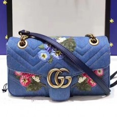 GUCCI 구찌 443497 GG 마몬트 마틀라세 미듐 숄더백 커스텀급