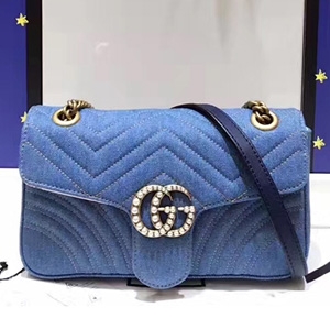 GUCCI 구찌 443497 GG 마몬트 마틀라세 미듐 숄더백 커스텀급