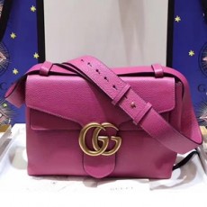 GUCCI 구찌 401173 GG 마몬트 레더 숄더백 커스텀급