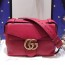 GUCCI 구찌 401173 GG 마몬트 레더 숄더백 커스텀급